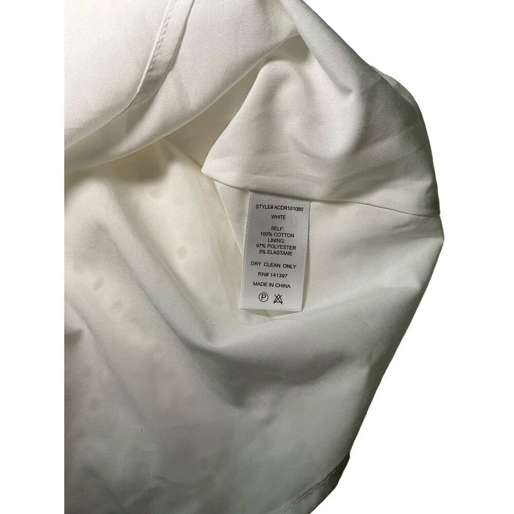 ASTR The Label Roseville Pointelle Mini Dress Eyelet Puff Sleeves White Womens M - Picture 7 of 7
